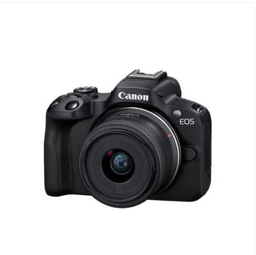 佳能(Canon)EOS R50 多种智能化自动拍摄功能 RF-S18-45镜头 微单数码套机64G内存卡 黑色